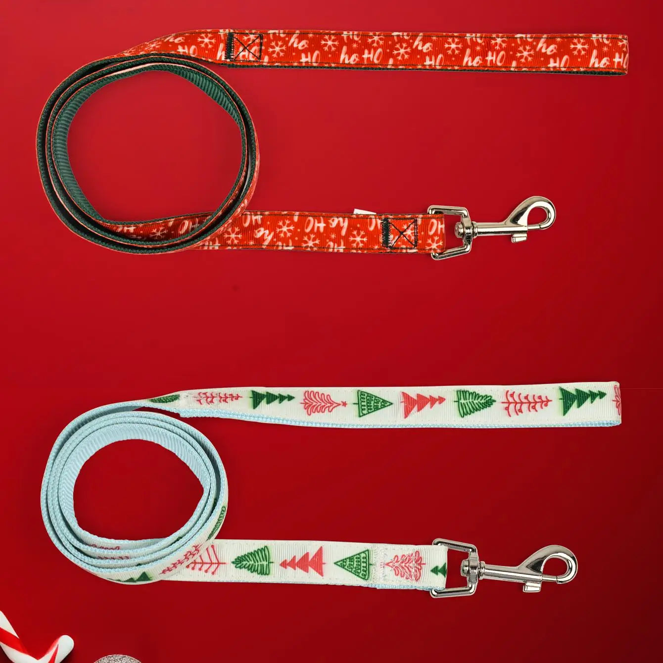 Christmas Dog Collar and Lead