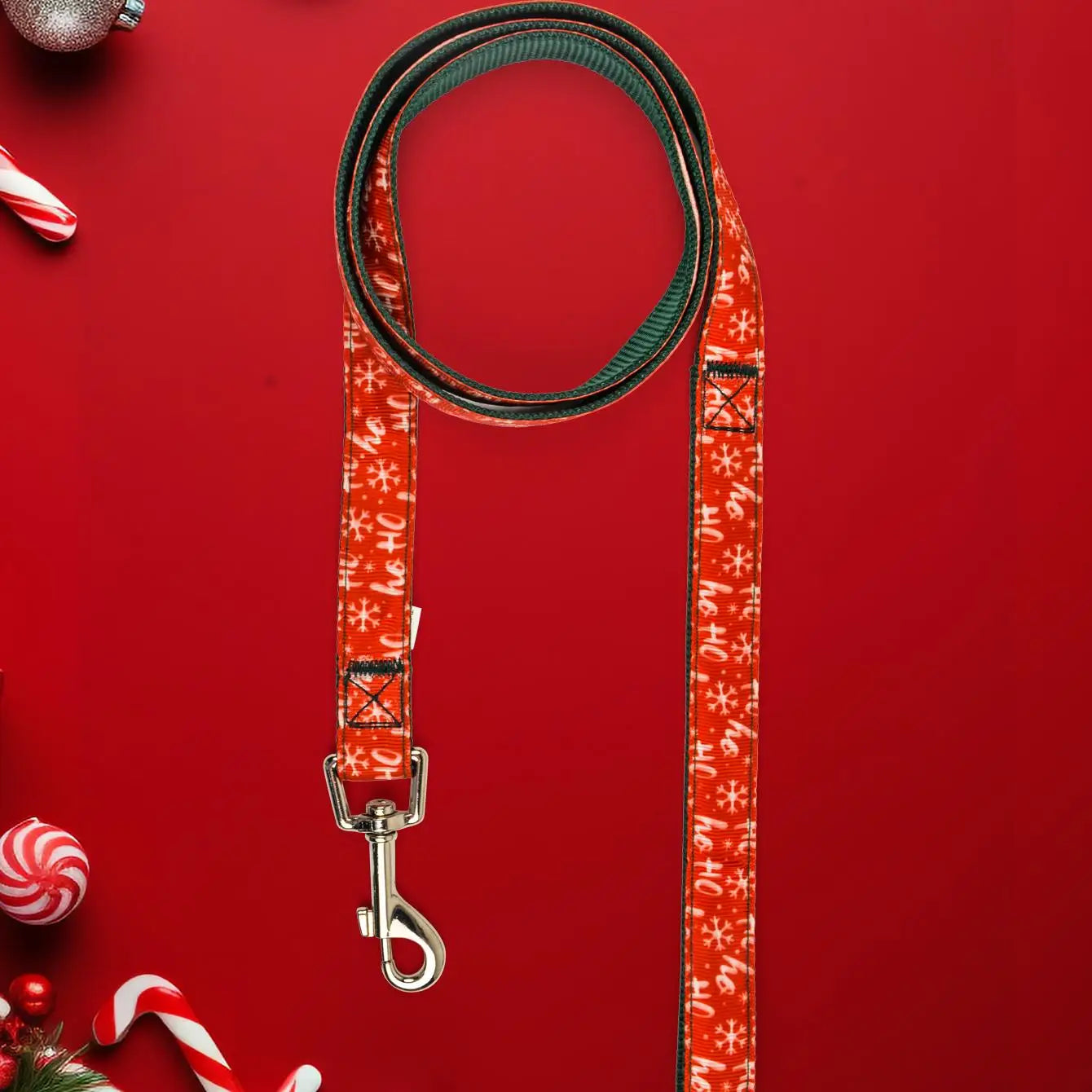 Christmas Dog Collar and Lead