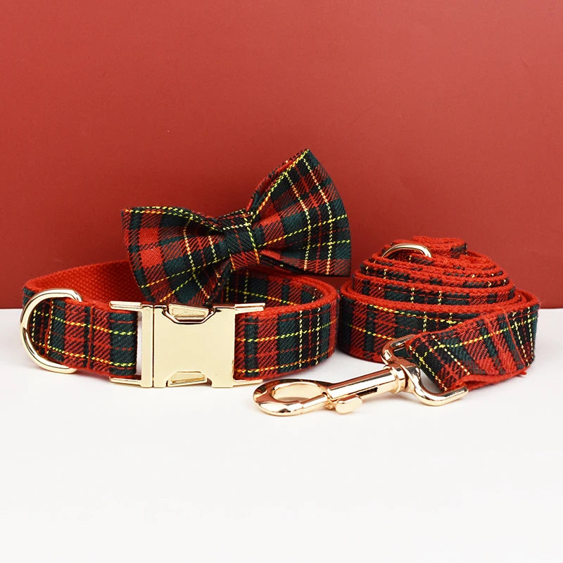 Red Tartan Walking Set — Christmas Collection