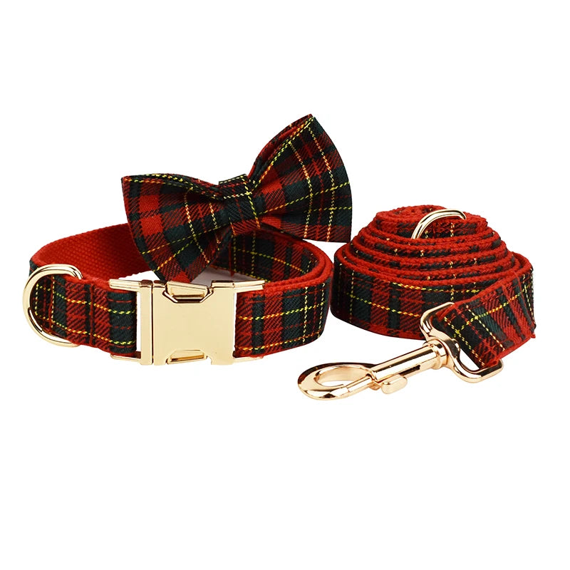 Red Tartan Walking Set — Christmas Collection
