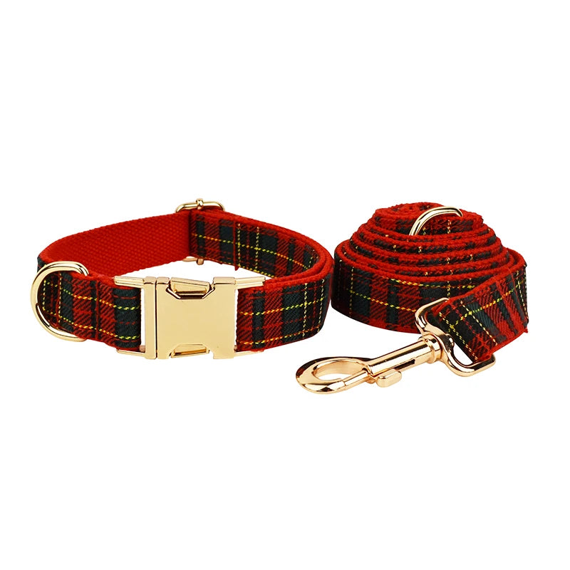 Red Tartan Walking Set — Christmas Collection