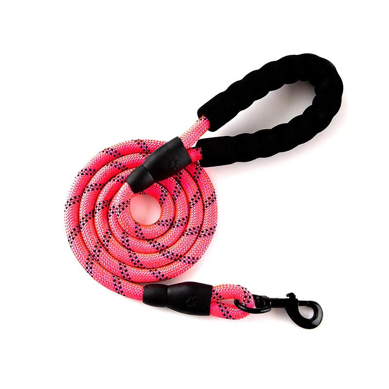 Reflective Rope Dog Lead with Padded Handle
