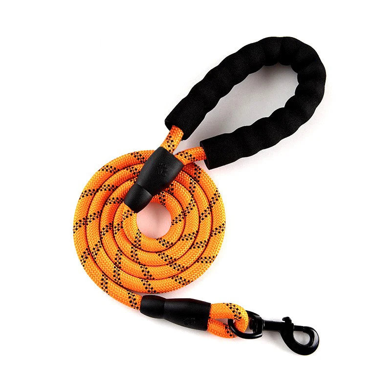 Reflective Rope Dog Lead with Padded Handle