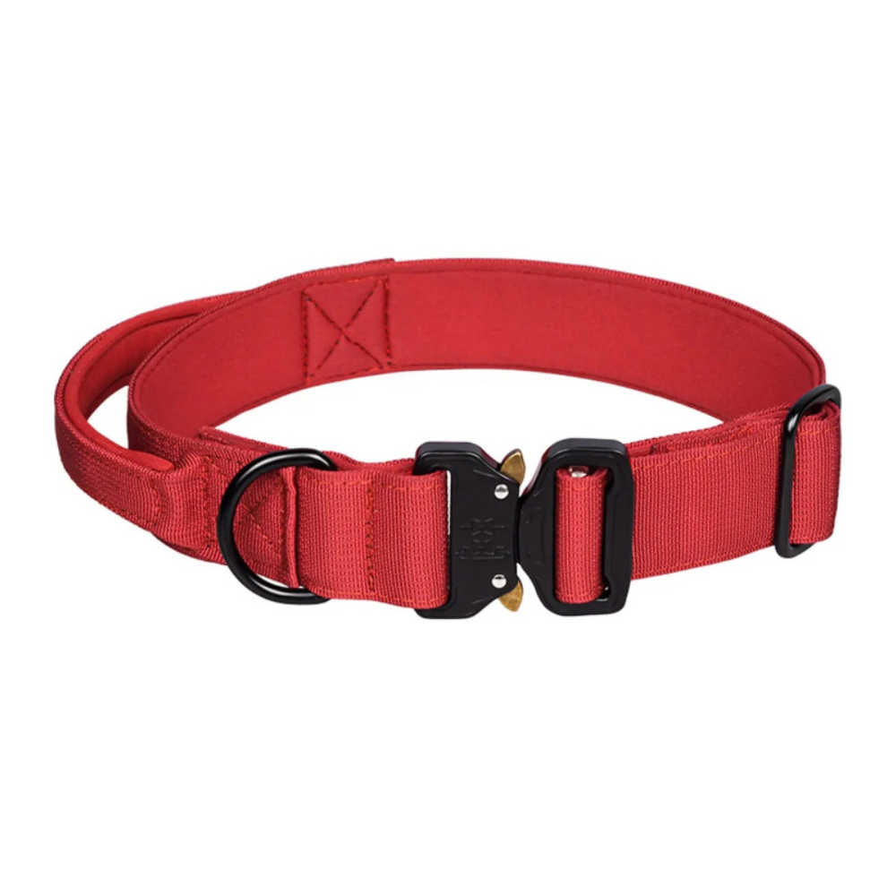 High-Density Woven Dog Collar with Handle